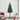 Slanke Kerstboom Groen 210 cm PVC en massief dennenhout
