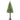 Slanke Kerstboom Groen en Wit 180 cm PVC en massief dennenhout