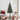 Slanke Kerstboom Groen en Wit 180 cm PVC en massief dennenhout