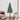 Slanke Kerstboom Groen en Wit 210 cm PVC en massief dennenhout