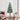 Slanke Kerstboom Groen en Wit 210 cm PVC en massief dennenhout