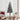 Slanke Kerstboom Groen en Wit 210 cm PVC en massief dennenhout