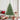 Kunstkerstboom met LED -striplichten Groen 180 x 40 cm PVC