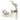 Rendier trek slede Warmwit 70 x 26 x 128,5 cm Rattan