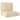 2 Delige Pallet Kussen Set Beige Oxford Stof