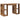 Bruin Schrijfbureau Oude Hout Massief Gerecycled Hout Standaard