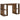 Bruin Schrijfbureau Gerookt Eiken Massief Hout Medium