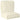 2-delige Pallet Kussen Set Crème Oxford Stof