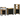 Badkamermeubelset met plank 3 pcs Bruin Massief Mango Hout