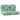 Pallet Kussen Set Bloemen 2 pcs Bladpatroon 120 x 80 x 12 cm